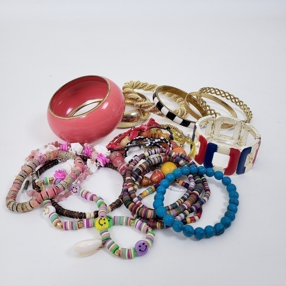 Bundle of Bangles Bracelets jewelry jewellery anklet anklets